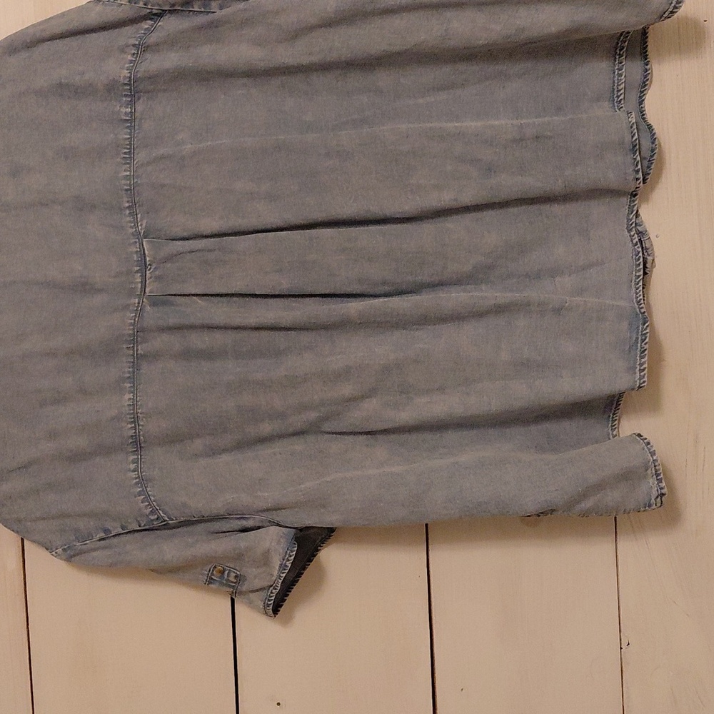 Jane & Delancey Casual Denim Blue Shirt XL - Picture 2 of 6